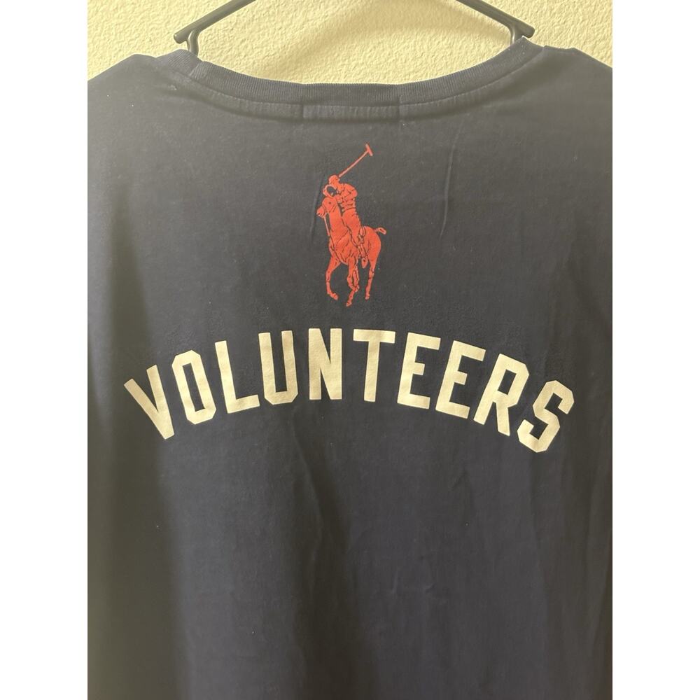 Ralph Lauren Shirt Womens Large Blue Volunteers Big Pony Graphic Tee T-Shirt - Picture 11 of 11
